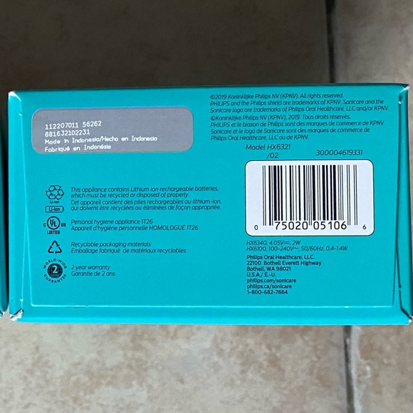 BNIB Philips Sonicare for Kids Bluetooth Rechargeable Electric Toothbrush BLUE - Picture 8 of 8